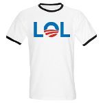 Barack Obama LOL Ringer Tshirt